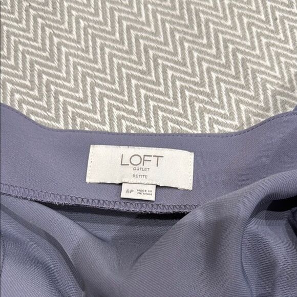 Ann Taylor Factory Blue Square Neck Sleeveless Midi Dress 6P - Picture 3 of 3